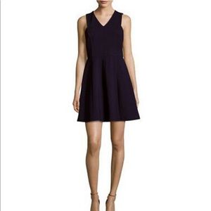 Halston Heritage Sleeveless V-Neck A-Line Dress
